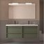 Mueble de baño Attila suspendido 4 cajones doble seno 140 cm green satin de Salgar